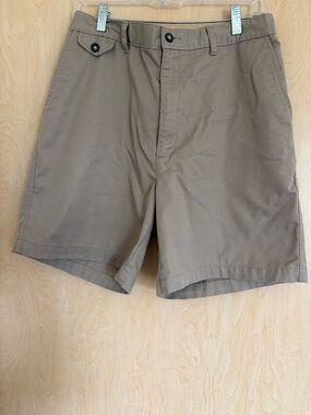 Towncraft Tan Flat-Front Men's Shorts